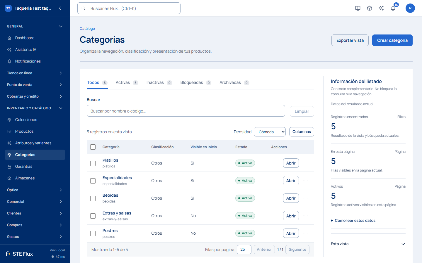Categorias